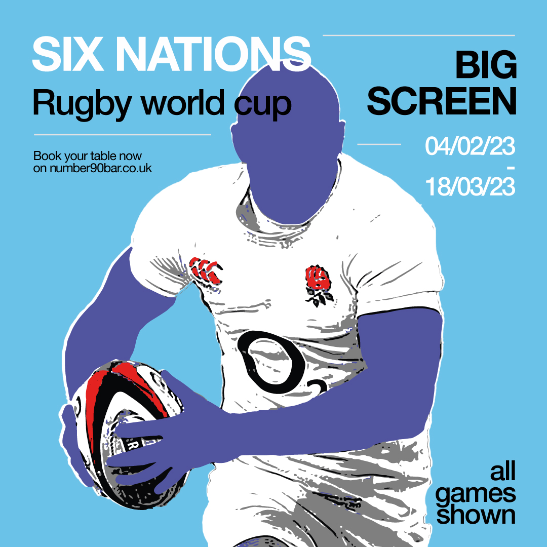 Six nations poster by Number 90 Bar